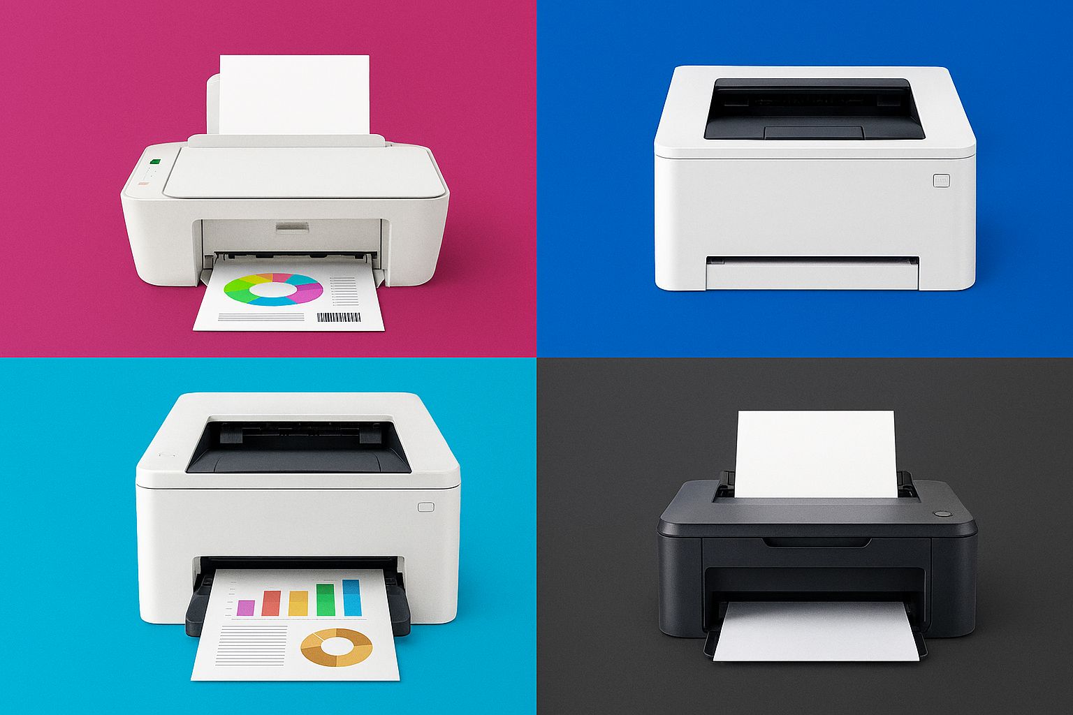 Top-Druckermodelle für jeden Bedarf: Inkjet, Laser, Farb- & Schwarzweiß