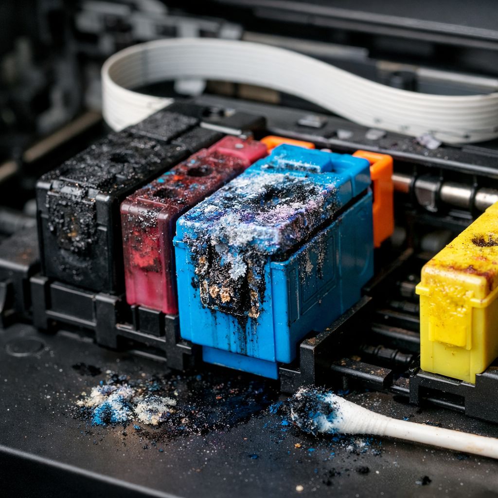 Στεγνωμένο μελάνι σε inkjet εκτυπωτή: υπάρχει λύση ή πάει για αλλαγή;