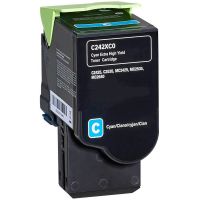 Toner LEXMARK  Συμβατό C/MC 2425 2535 2640 - C242XC0 Σελίδες:3500 Cyan