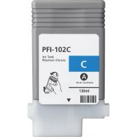 Tinte CANON  Kompatibel PFI-102C 130ml - (0896B001AA) Seitenergiebigkeit:6000 Cyan