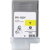 Tinte CANON  Kompatibel PFI-102 Y 130ml - (0898B001AA) Seitenergiebigkeit:6000 Gelb