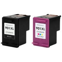 Printer Catridge HP  Compatible 901XL Black/Tri-color (CC654AE,CC656AE) Multipack Pages:700/480 Colour