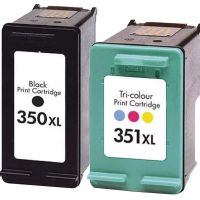 Μελάνι HP  Συμβατό 350XL & 351XL (CB336EE,CB338EE) Multipack Σελίδες:750/520 Colour