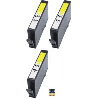 Printer Catridge HP  Compatible 924e Y (4K0U9NE) - (Set 3 ink + 1 original chip) Pages:2400 Yellow