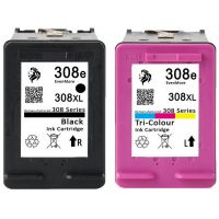 Μελάνι HP  Συμβατό 308e XL Black/Tri-color (7FP22UE,7FP20UE) Multipack Σελίδες:320/320 Colour