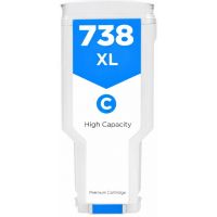 Μελάνι HP  Συμβατό 738XL - (676M6A) - 300ml Σελίδες:13000 Cyan