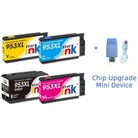 Μελάνι HP Συμβατό 953XL (BK,C,M,Y) Multipack + Chip Upgrade Device Σελίδες:2000/1450 Colour