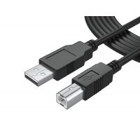 Καλώδιο USB 2.0 σε USB Type B, 1.5m, μαύρο