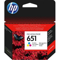 Printer Catridge HP  Original 651 (C2P11AE) Pages:300 Colour