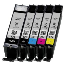 Printer Catridge CANON  Compatible PGI-570XL & CLI-571XL Multipack Pages:895/680 Colour