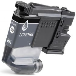 Μελάνι BROTHER  Συμβατό LC521BK Σελίδες:500 Black