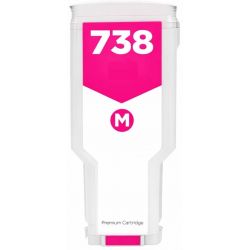 Μελάνι HP  Συμβατό 738 - (498N6A) - 130ml Σελίδες:6000 Magenta