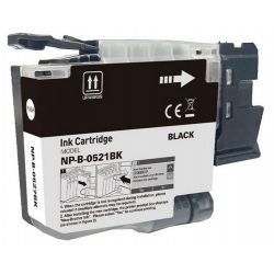 Μελάνι BROTHER  Συμβατό LC521BK Σελίδες:500 Black