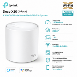 TP-Link Deco X20(1-pack) - AX1800 Whole Home Mesh Wi-Fi System