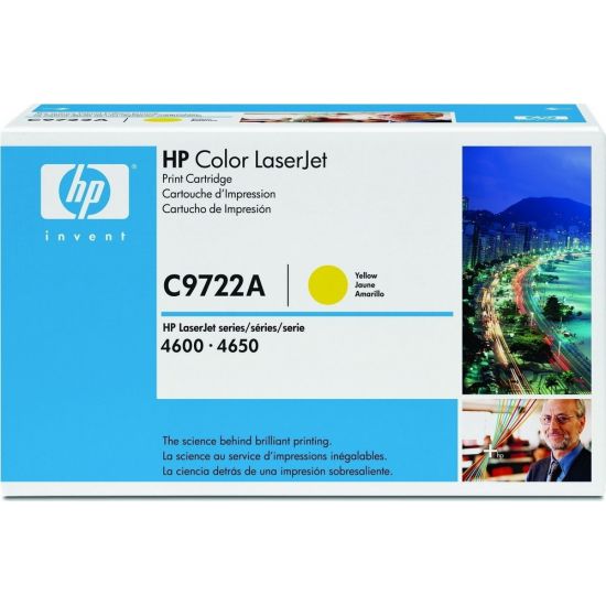 Toner HP  Original C9722A 641A Pages:8000 Yellow
