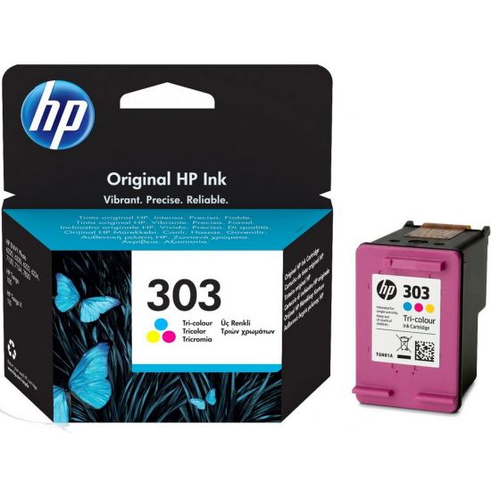 Μελάνι HP  Γνήσιο 303 (T6N01AE) Σελίδες:165 Colour