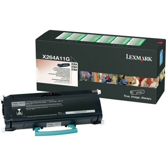 Toner LEXMARK  Original X264 X363 X364 - X264A11G Seitenergiebigkeit:3500 Schwarz