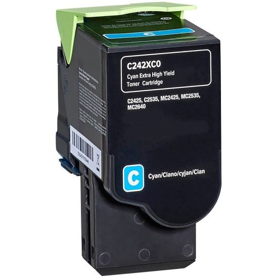 Toner LEXMARK  Συμβατό C/MC 2425 2535 2640 - C242XC0 Σελίδες:3500 Cyan