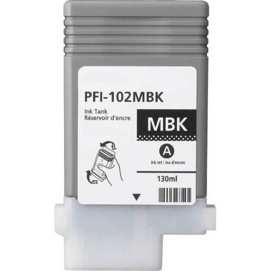 Printer Catridge CANON  Compatible PFI-102MBK 130ml - (0894B001AA) - PREMIUM Pages:6000 Black
