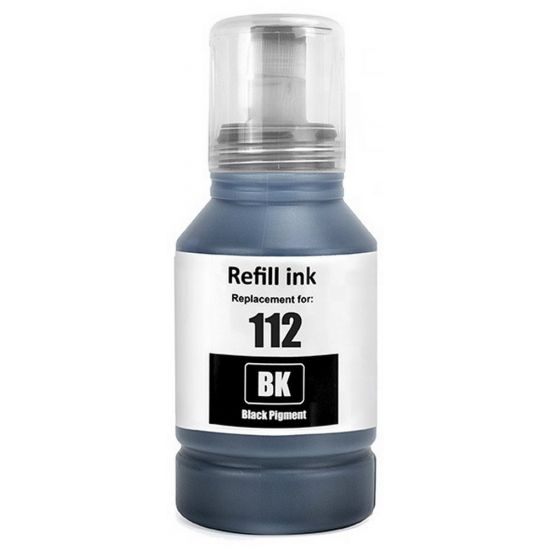 Μελάνι EPSON  Συμβατό E112 BK C13T06C14A 127ml Σελίδες:7500 Black
