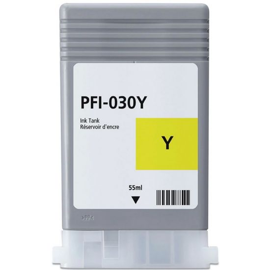 Printer Catridge CANON  Compatible PFI-030Y (3492C001) 55ml Pages:6000 Yellow