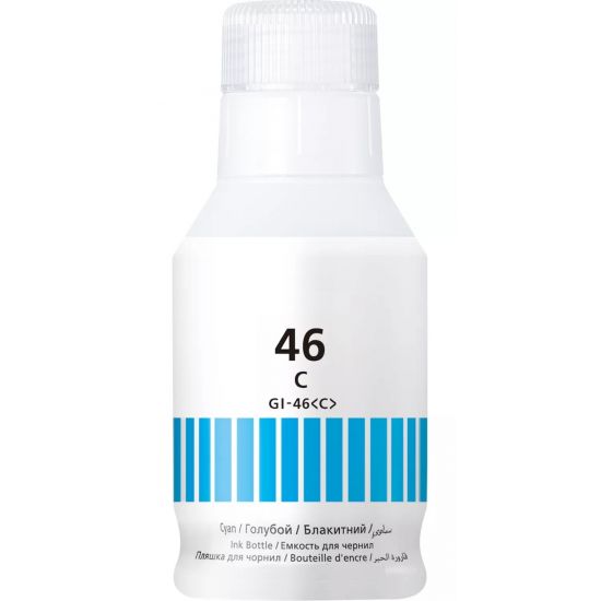 Μελάνι CANON  Συμβατό GI-46C 140ml - (4427C001) Σελίδες:14000 Cyan