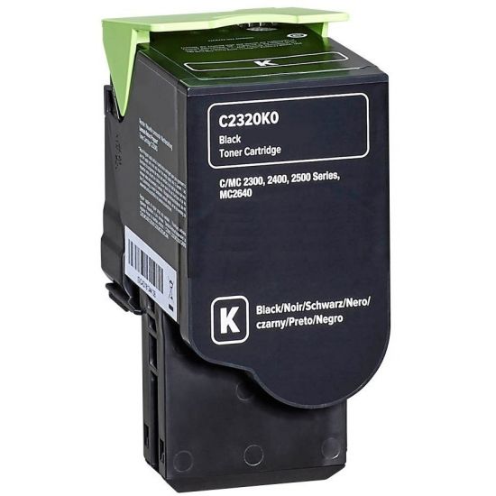 Toner LEXMARK  Kompatibel C/MC 2325 2425 2535 2640 - C2320K0 Seitenergiebigkeit:1000 Schwarz