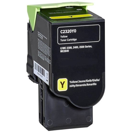 Toner LEXMARK  Kompatibel C/MC 2325 2425 2535 2640 - C2320Y0 Seitenergiebigkeit:1000 Gelb