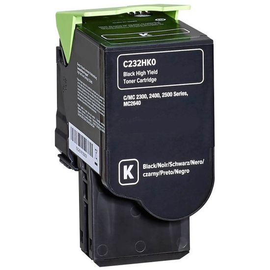 Toner LEXMARK  Kompatibel C/MC 2325 2425 2535 2640 - C232HK0 Seitenergiebigkeit:3000 Schwarz