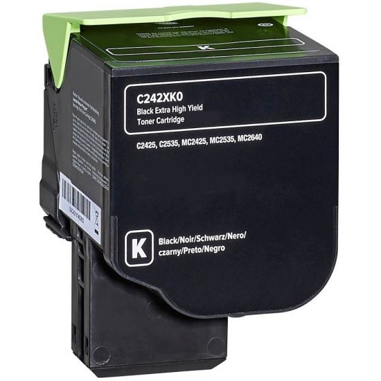 Toner LEXMARK  Compatible C/MC 2425 2535 2640 - C242XK0 Pages:6000 Black