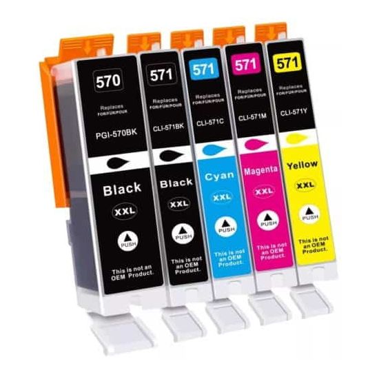 Printer Catridge CANON  Compatible PGI-570XL & CLI-571XL Multipack Pages:895/680 Colour