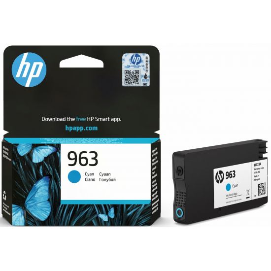 Μελάνι HP  Γνήσιο 963 C 3JA23AE  Σελίδες:700 Cyan