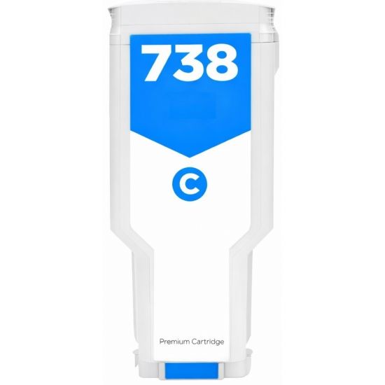 Μελάνι HP  Συμβατό 738 - (498N5A) - 130ml Σελίδες:6000 Cyan