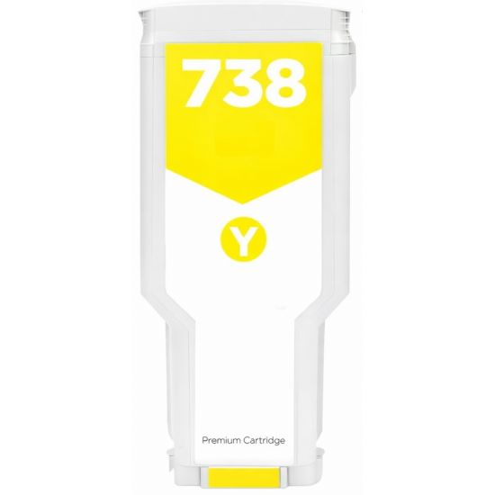 Μελάνι HP  Συμβατό 738 - (498N7A) - 130ml Σελίδες:6000 Yellow