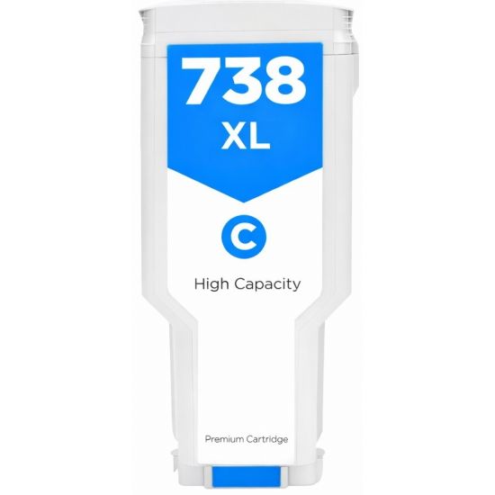 Μελάνι HP  Συμβατό 738XL - (676M6A) - 300ml Σελίδες:13000 Cyan