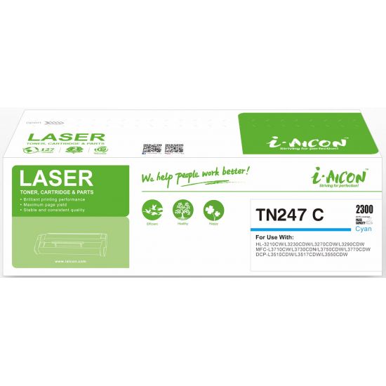 Toner BROTHER  Συμβατό TN-247 C Σελίδες:2300 Cyan