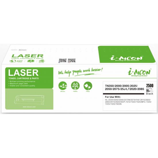 Toner BROTHER  Συμβατό TN-2000 / TN-350 / TN-2005 / TN-2025  Σελίδες:2500 Black