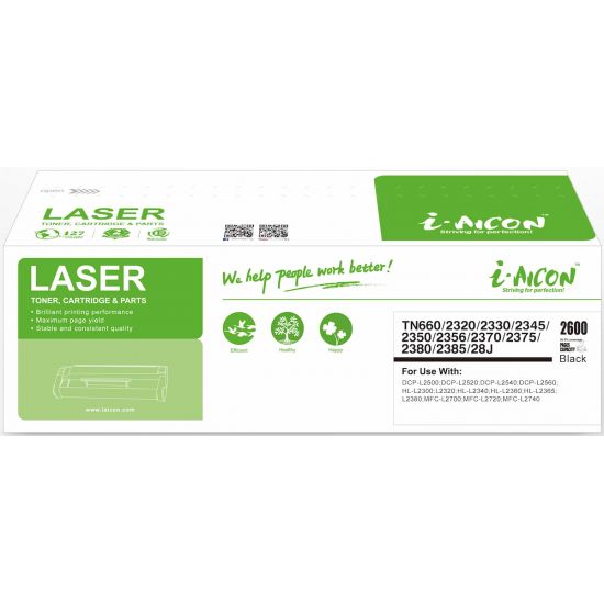 Toner BROTHER  Συμβατό TN-660 / TN-2320 / TN-2350 Σελίδες:2600 Black