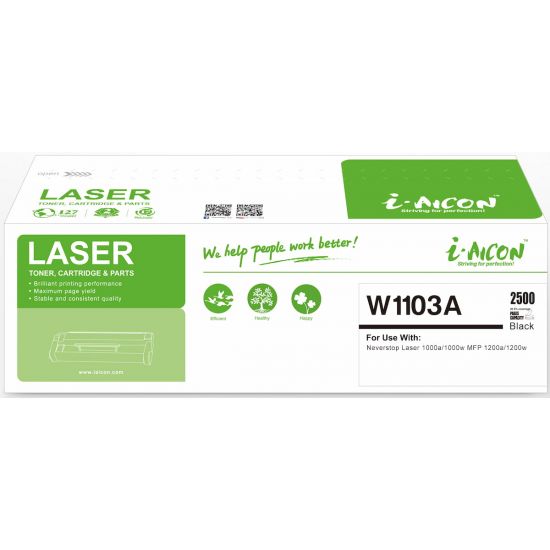 Toner HP  Συμβατό W1103A / 103A ΜΕ CHIP  Σελίδες:2500 Black