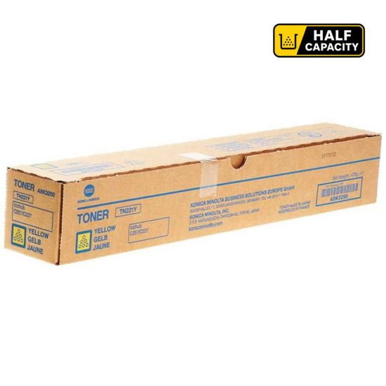 Toner KONICA MINOLTA Develop  Original TN221Y - A8K325H - Half Capacity Pages:10500 Yellow
