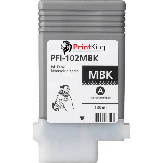 Tinte CANON  Kompatibel PFI-102MBK 130ml - (0894B001AA) - PREMIUM Seitenergiebigkeit:6000 Schwarz