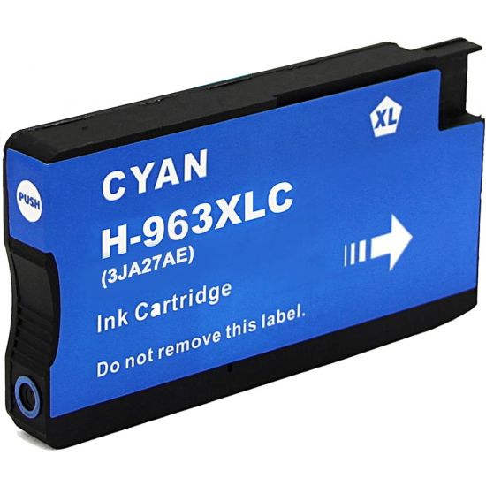 Printer Catridge HP  Compatible 963XL C 3JA27AE (updated chip firmware 23/03/2026) Pages:1600 Cyan