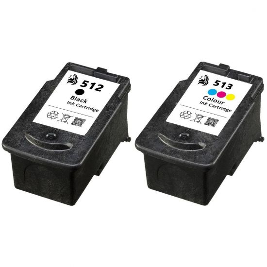 Tinte CANON  Kompatibel PG-512 & CL-513 (2969B001AA,2971B001AA) Multipack  Seiten:400/350 Farbe