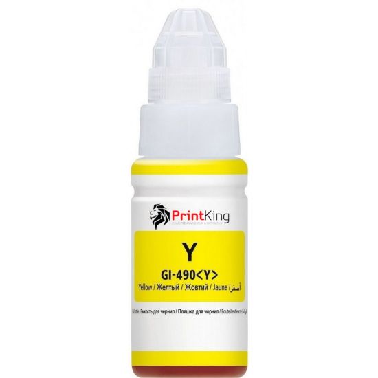 Μελάνι CANON  Συμβατό GI-490 Y (0666C001) 70ml Σελίδες:7000 Yellow
