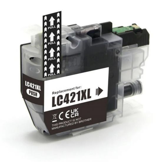 Tinte BROTHER  Kompatibel LC421XL BK (13.5ml) Seiten:500 Schwarz