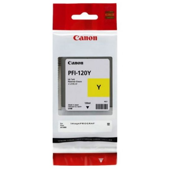 Printer Catridge CANON  Original PFI-120Y (2888C001) 130ml Pages:6000 Yellow