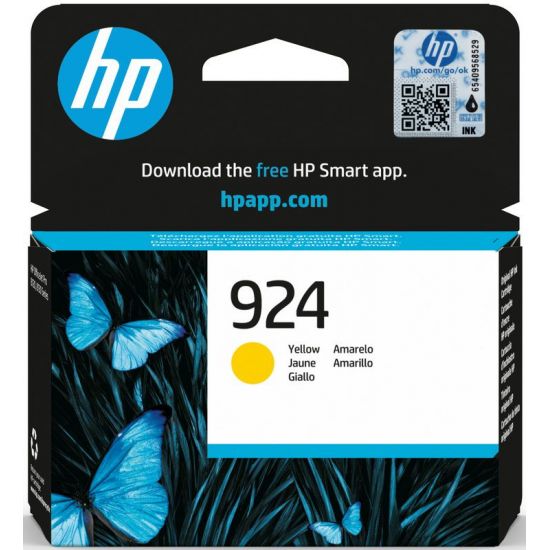 Μελάνι HP  Γνήσιο 924 Y (4K0U5NE) Σελίδες:400 Yellow