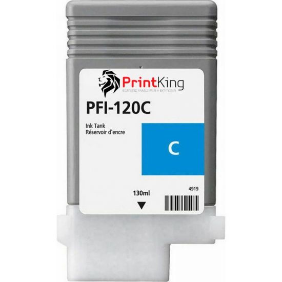 Tinte CANON  Kompatibel PFI-120C (2886C001) 130ml - PREMIUM Seitenergiebigkeit:6000 Cyan