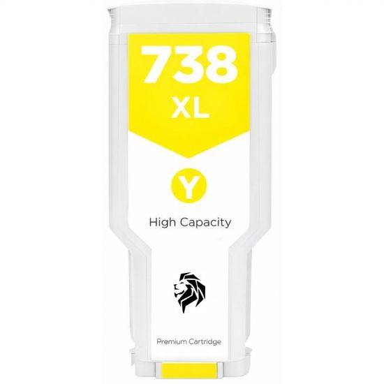 Printer Catridge HP  Compatible 738XL - (676M8A) - 300ml Pages:13000 Yellow