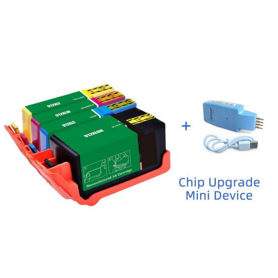 Tinte HP  Kompatibel 912XL (BK,C,M,Y) Multipack + Chip Upgrade Device Seitenergiebigkeit:1500/825 Farbe